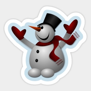 happy snowman Sticker